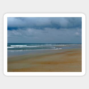 Cloudy Day At The Beach Sticker